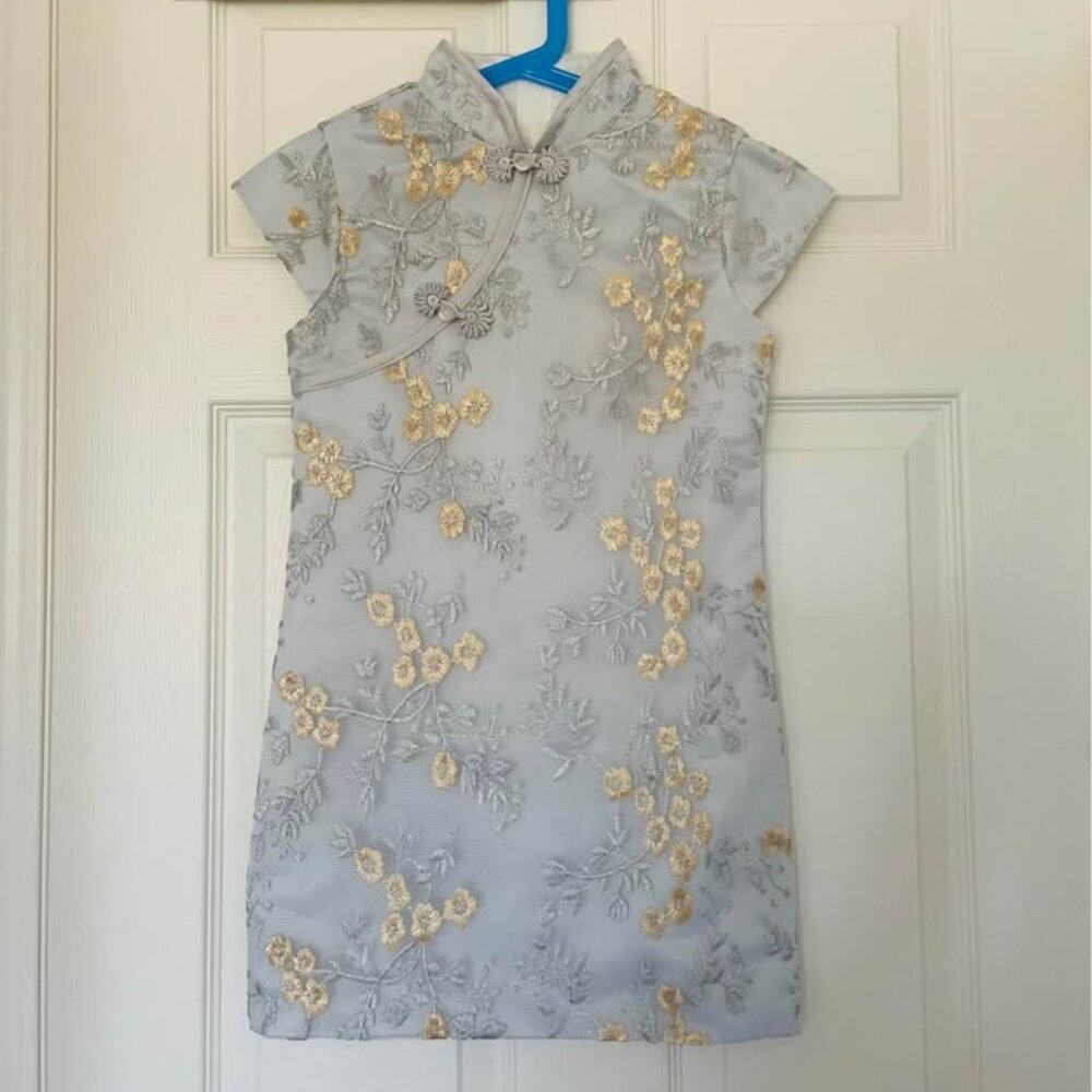 Girls Hanfu Tang suit summer dress Chinese Qipao Dress